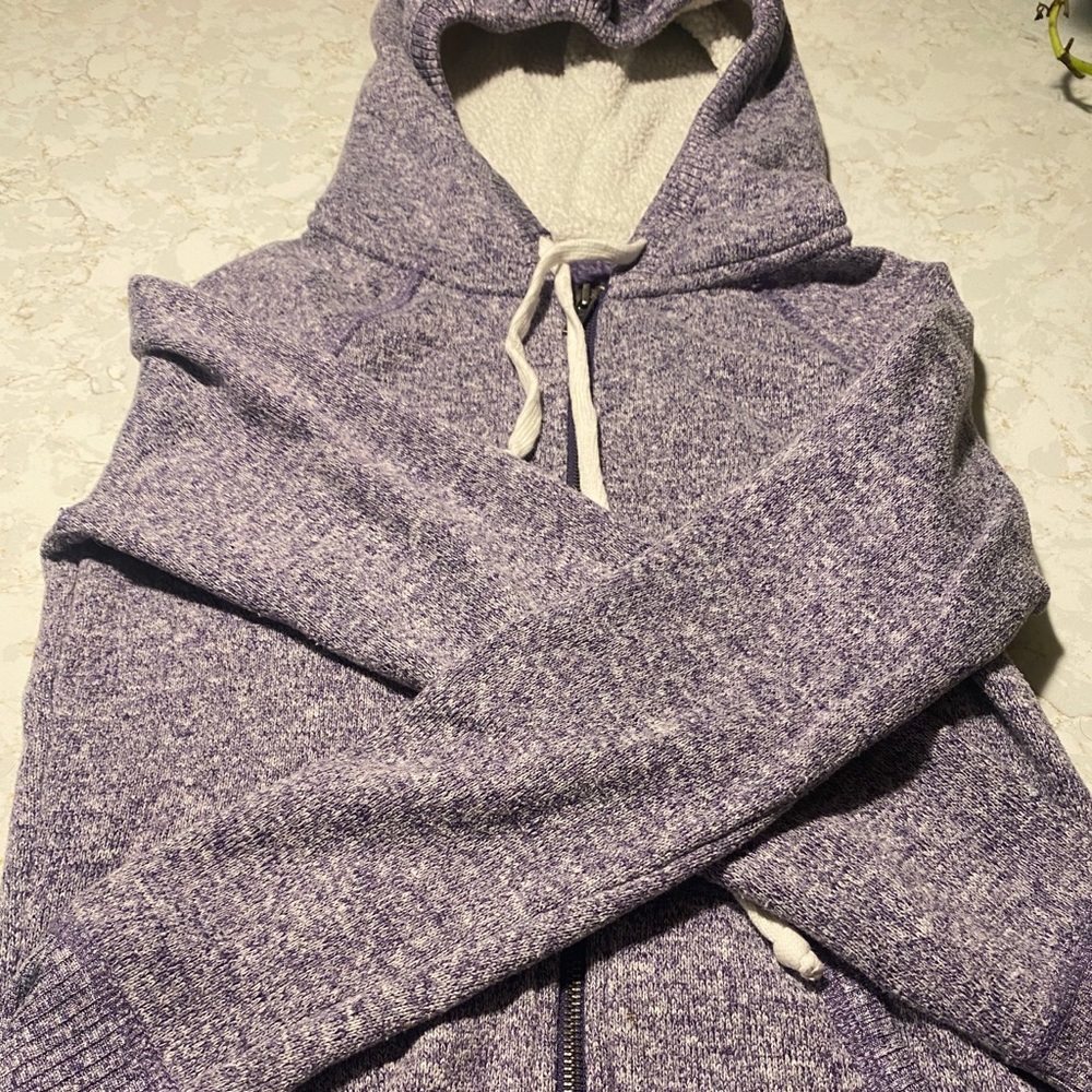 American eagle fleece full zip jacket